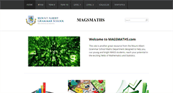 Desktop Screenshot of magsmaths.com
